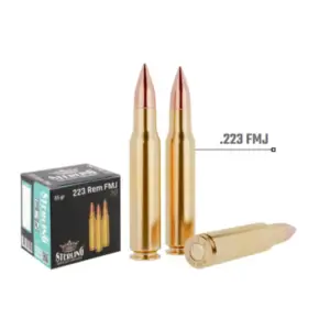 STERLING .223 FMJ Rifle Cartridge/ 55 Grain